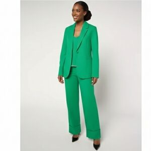 Stacy London Elegant Green 3 PC Women's Pantsuit